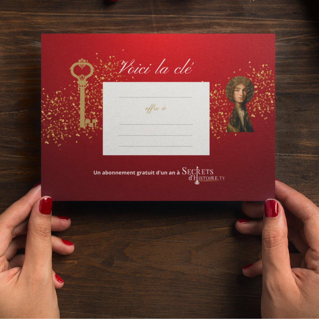 Carte cadeau - 1 an d'abonnement à Secrets d'Histoire TV